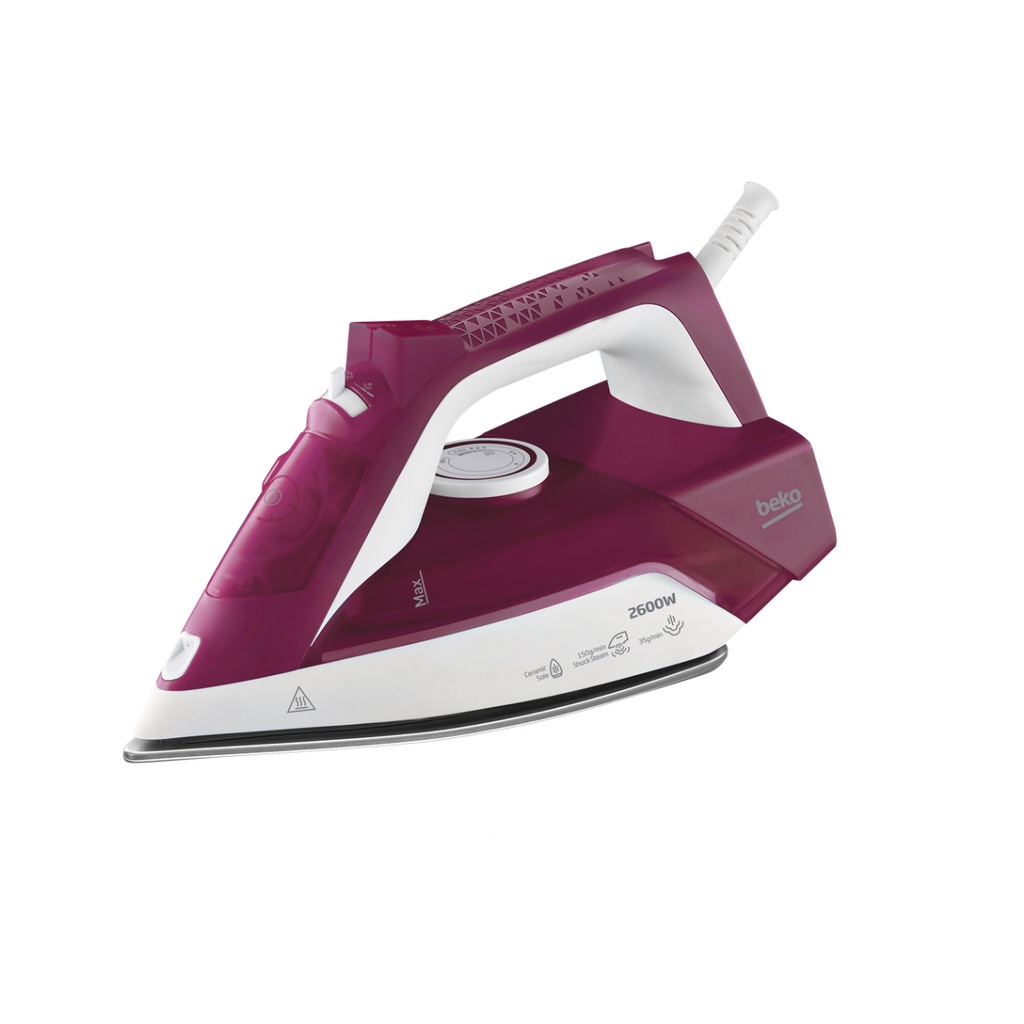 Steam Iron Beko, 2600W, Automatic Shut-off, Ceramic Soleplate, Navy - SIM 3126 R
