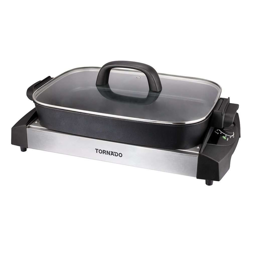 Electric Grill Tornado, 1500W, Black × Stainless Steel - TCS-1500