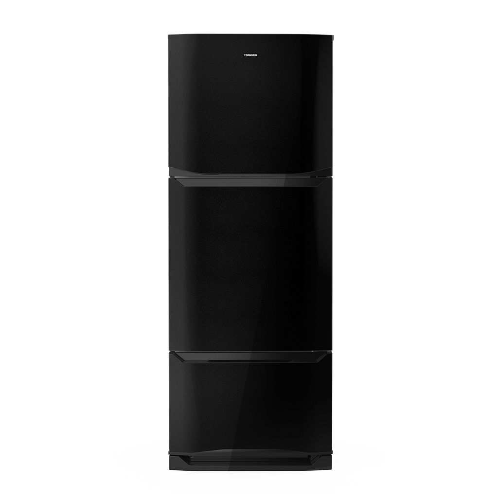 Refrigerator Tornado, Top Freezer, No Frost, 351L, Digital Display, Black - RF-45FT-BK