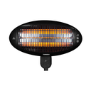 Halogen Electric Heater Tornado, 2000W, Wall-mounted, Black - THH-2000W