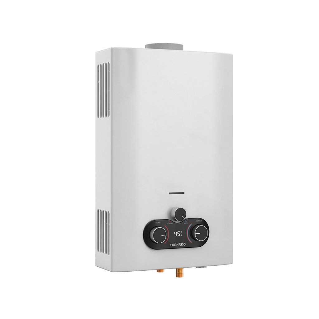 Gas Water Heater Tornado, 10L, Natural Gas, Multi-Power, White - GH-MP10SN-W