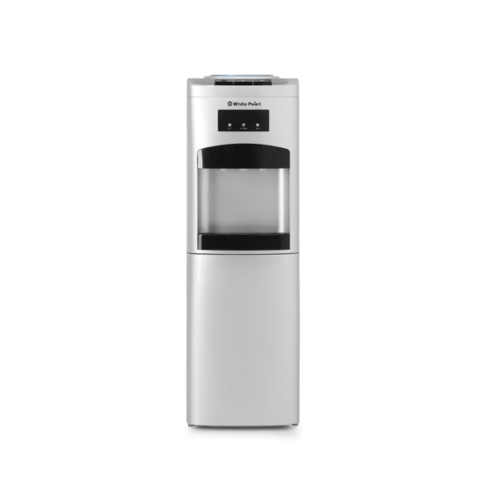 Water Dispenser White Point, 3 Taps, with Cabinet, Hot & Cold & Warm, Top Loading, Silver - WPWD1316CSL