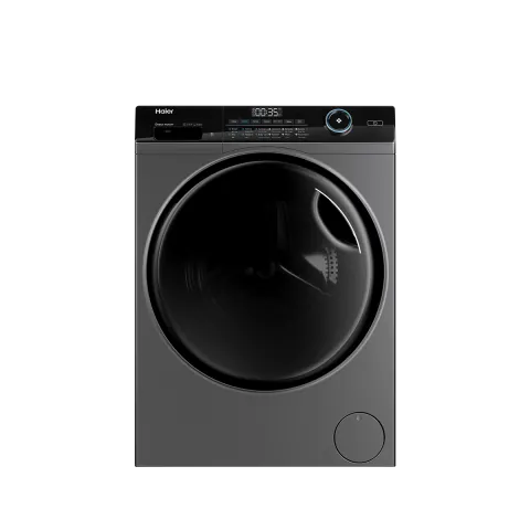 Automatic Washing Machine Haier, Front Load, 9kg, Inverter, Direct Drive, Steam, 1400 rpm, WiFi, Silver - HW90-B14959S6TU1