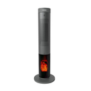 Ceramic Electric Heater Tornado, 2000W, 16m², Remote Control, Gray - TPH-2000DFG