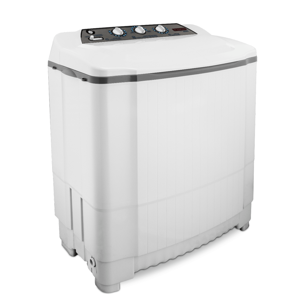 Half Automatic Washing Machine Fresh, 8kg, Extra Large, White - Phantom