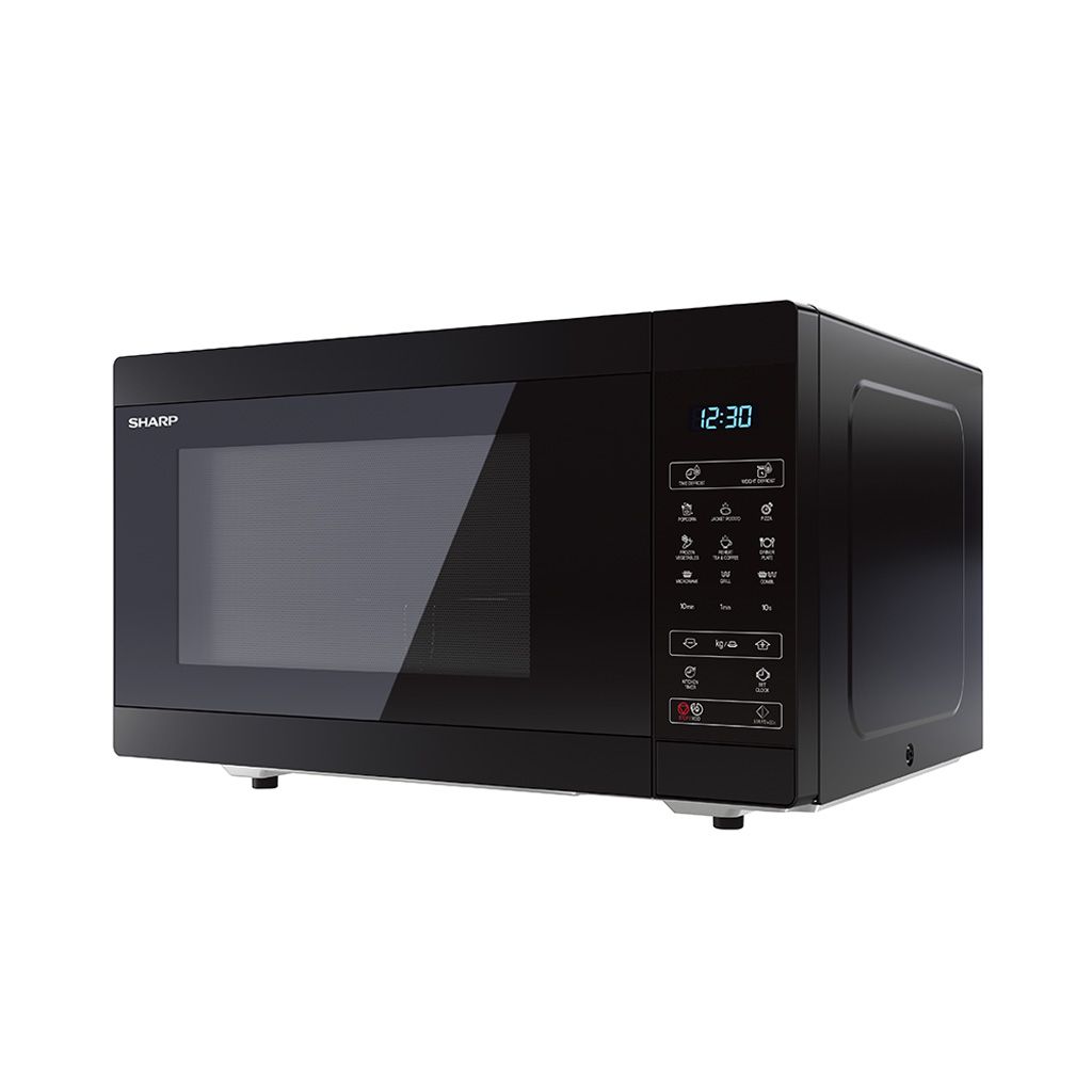 ‫ميكروويف شارب، شواية، 25 لتر، 900 وات، 6 قوائم ، أسود - R-250MGR-BK2‬