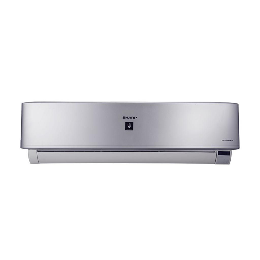Split Inverter Air Conditioner Sharp, 3 HP, Cooling & Heating, Plasma Cluster, Digital, Silver - AY-XP24UHE