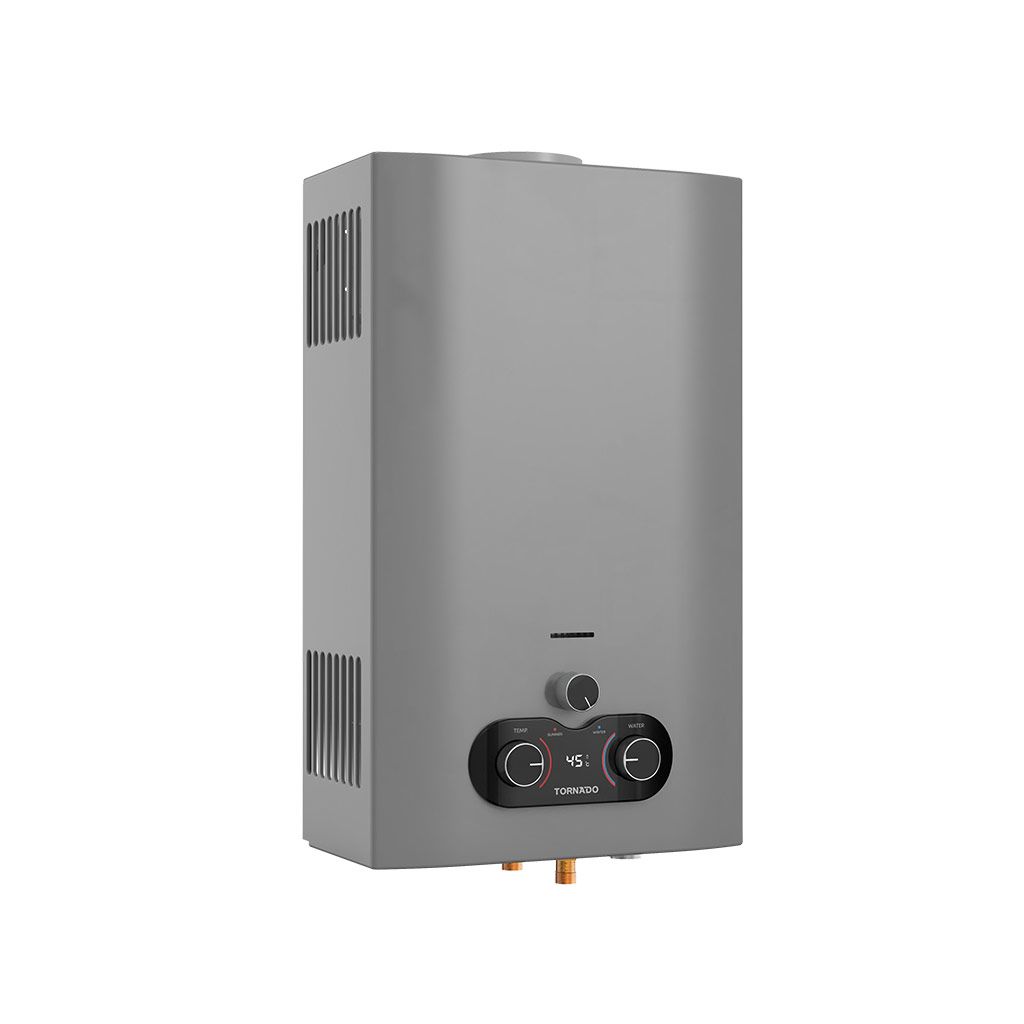 Gas Water Heater Tornado, 10L, Natural Gas, Multi-Power, Silver - GH-MP10SN-S