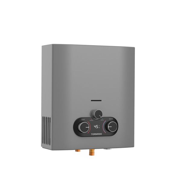 Gas Water Heater Tornado, 6L, Natural Gas, Ventless, Multi-Power, Silver - GHE-MP6SN-S
