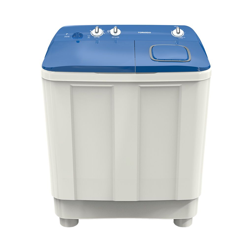 Half Automatic Washing Machine Tornado, 10kg, White × Blue - TMH-HS10C(WB)