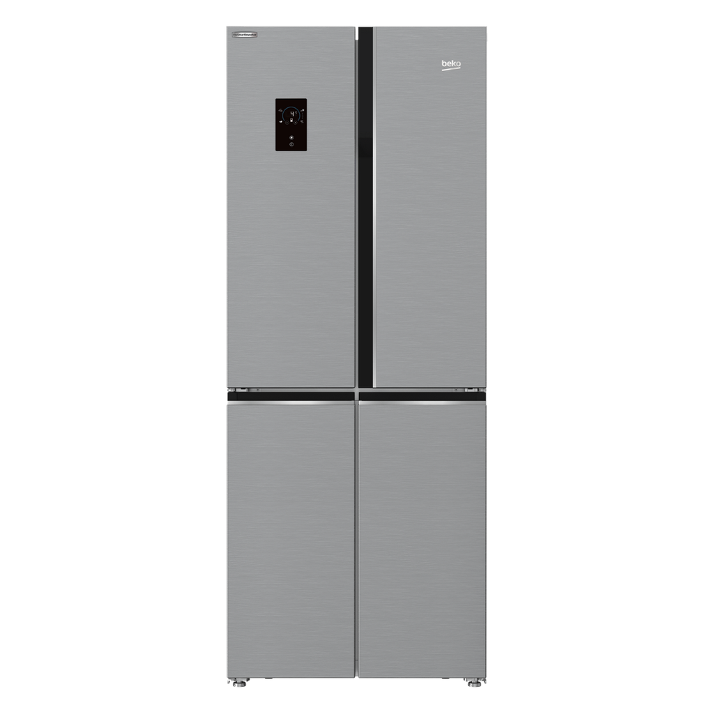 Refrigerator Beko, Inverter, No Frost, 450 L, 4 Doors, Digital, Stainless - GNE480E20ZXPH