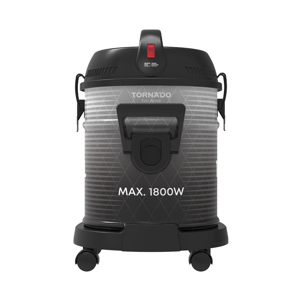 Drum Vacuum Cleaner Tornado, 1800W, Black - TVC-1800B
