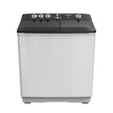 Half Automatic Washing Machine Tornado, 7kg, Metal Body, Drain Pump, White × Black - TVH-HM07TP(WK)