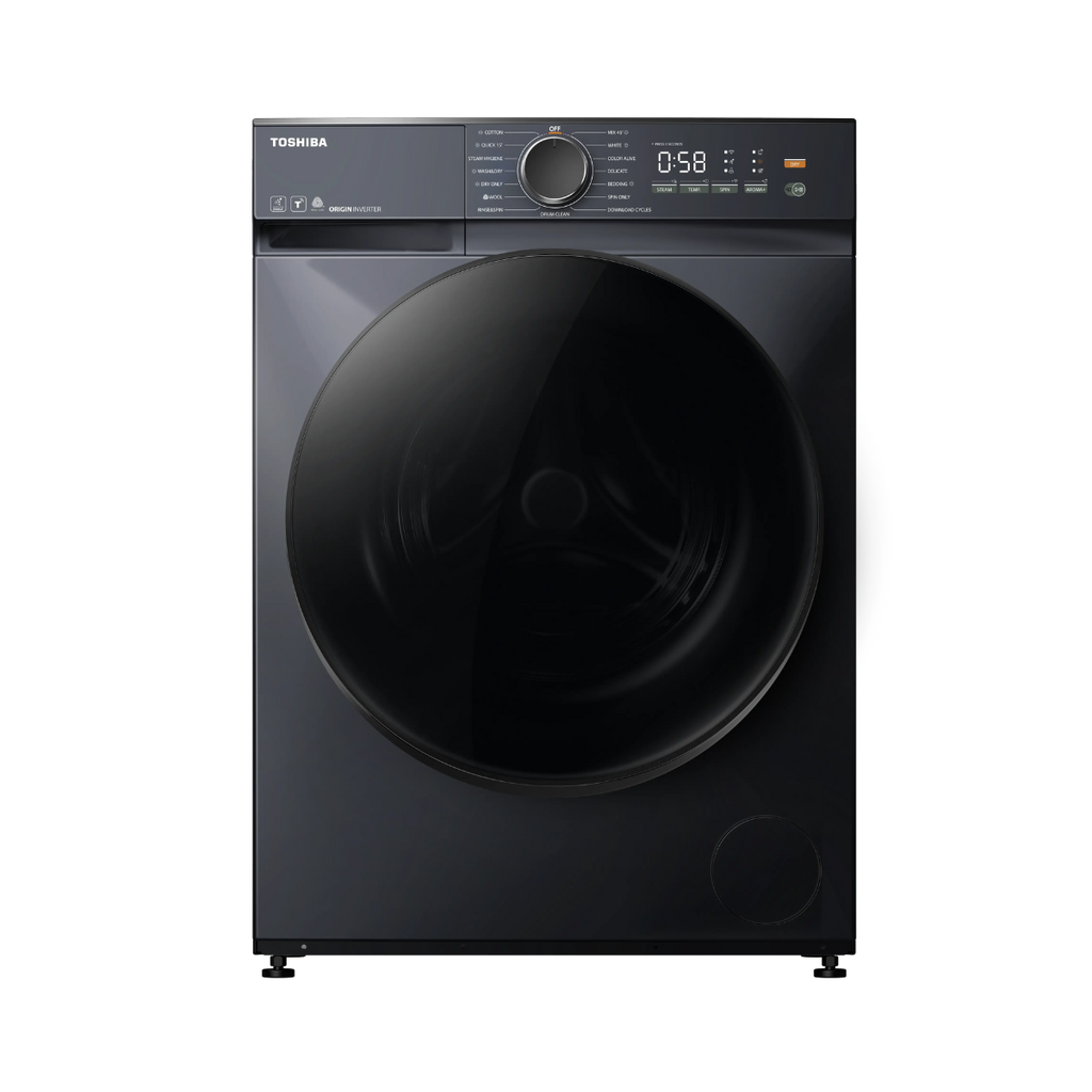 Automatic Washing Machine Toshiba Miraco, Front Load, 8.5kg, Inverter, 1400rpm, WiFi, Digital, Morandil Gray - TW-T21BU95UWEG(MG)