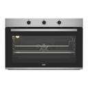 Built-in Oven Beko, 90cm, 96L, Full Gas, Grill, Dual Fan, Stainless Steel - BBWHT12106XS