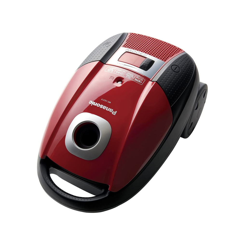Bagged Vacuum Cleaner Panasonic, 2300W, Made in Malaysia, Red - MC-CG717R