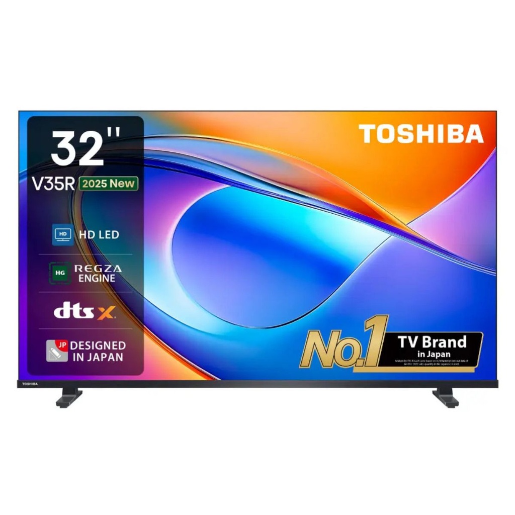 ‫شاشة تليفزيون توشيبا، 32 بوصة، فريمليس، HD، سمارت، ريسيفر داخلي - 32V35RP‬