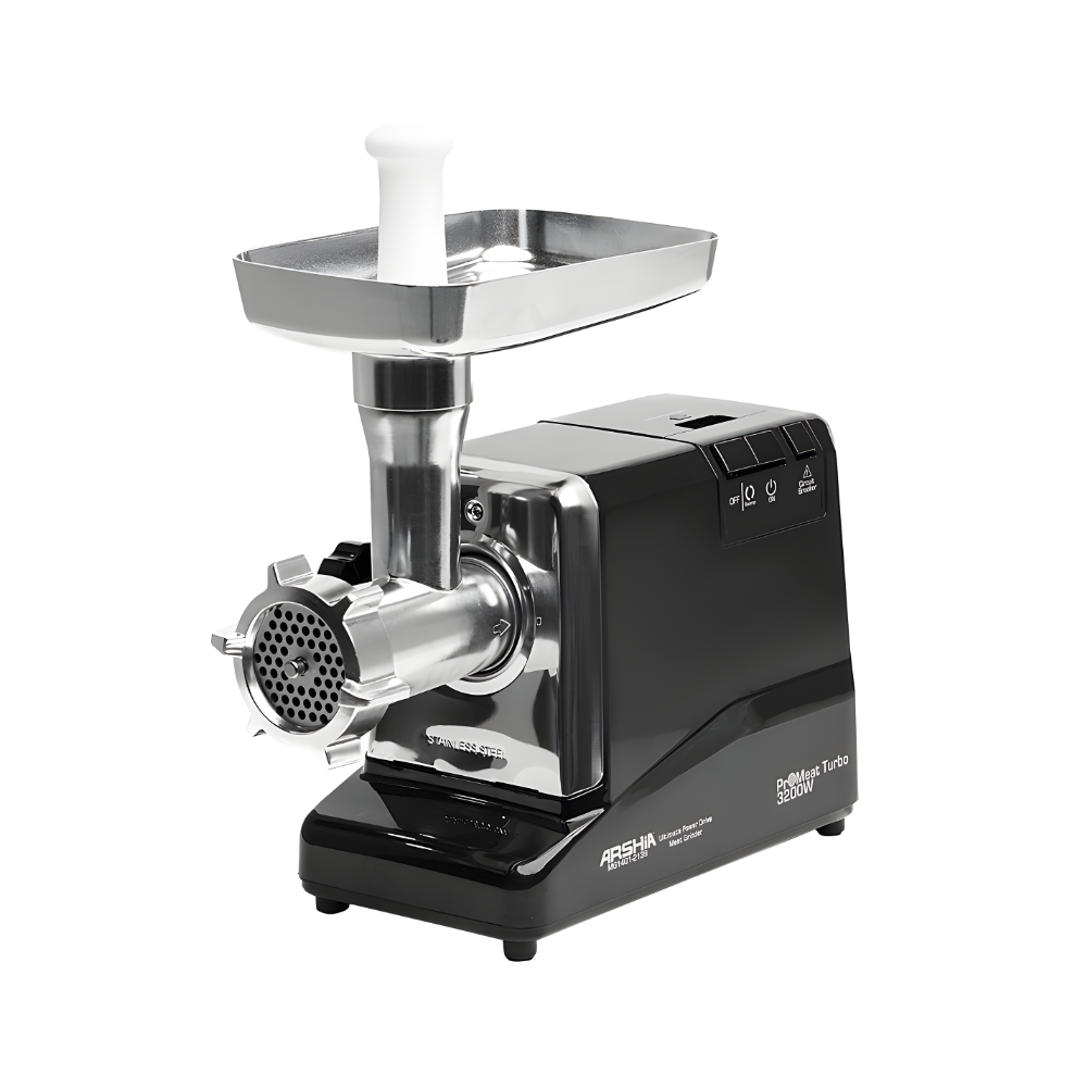 Meat Grinder Arshia, Pro Turbo, 3200W, 1 Attachment, Black - MG1401-2138