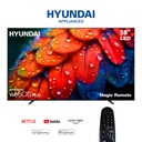‫شاشة تليفزيون هيونداي، 58 بوصة، ريموت ماجيك، فريمليس، 4K، سمارت، ريسيفر داخلي - L58HYNDA650‬