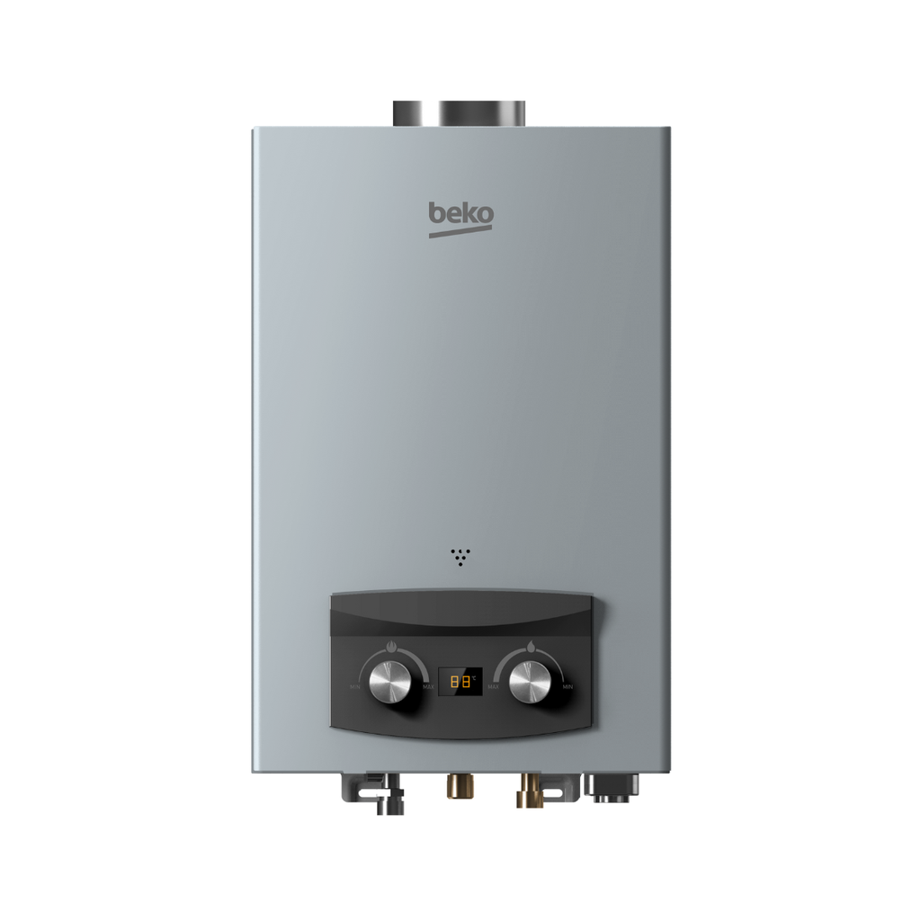Gas Water Heater Beko, 6L, Natural Gas, Digital, Silver - BGWH 6LS