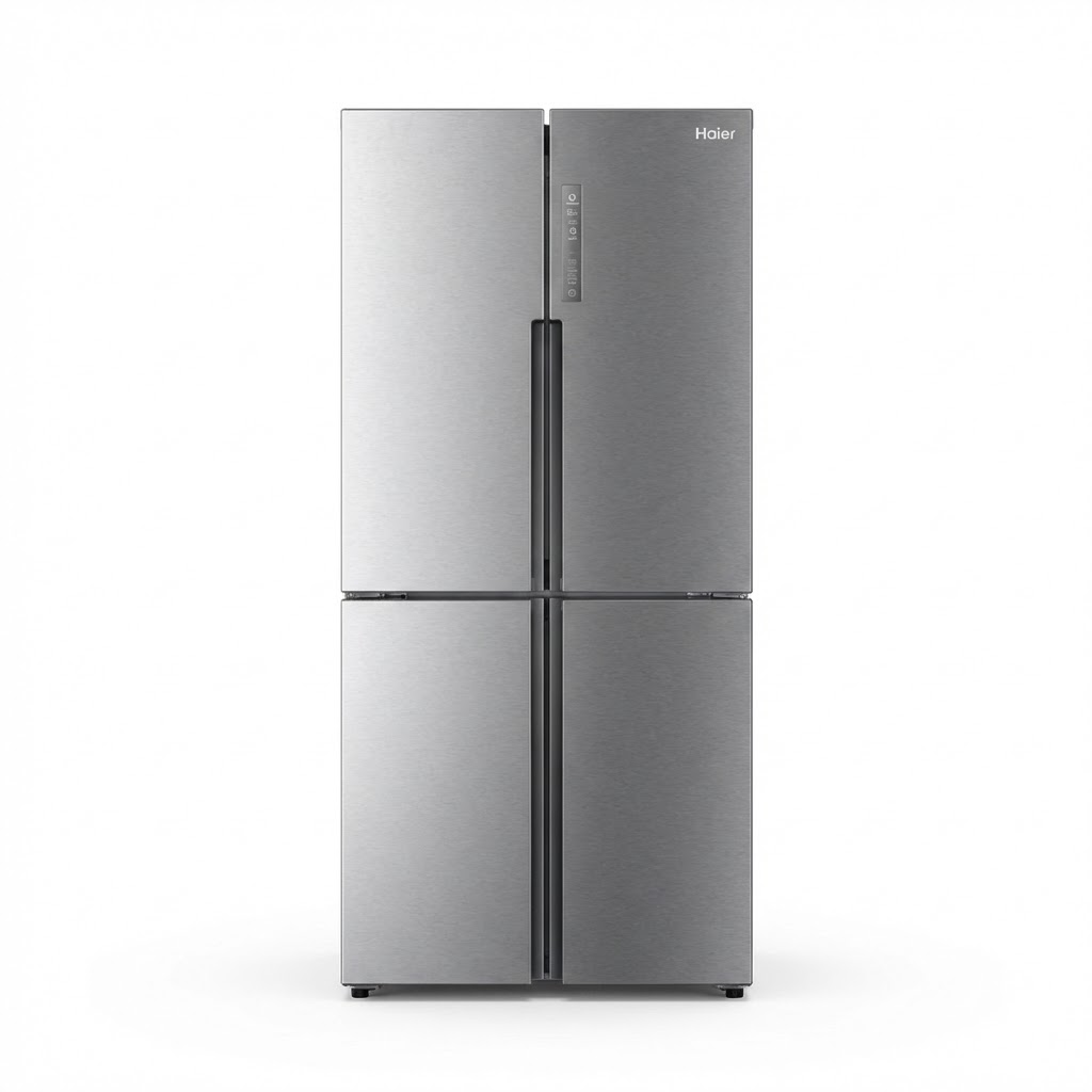 Refrigerator Haier, Inverter, 4 Doors, No Frost, 502 L, Digital, Silver - HRF-550TDPD