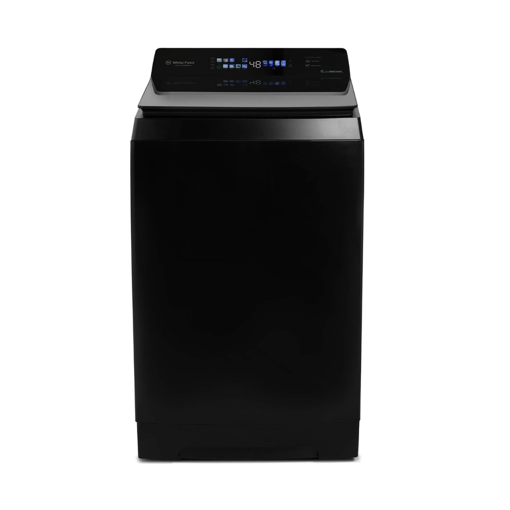 Automatic Washing Machine White Point, Top Load, 15kg, Diamond Drum Tub, Digital Touch Panorama, Hydraulic Glass Door, Black - WPTL15DGRGBMA