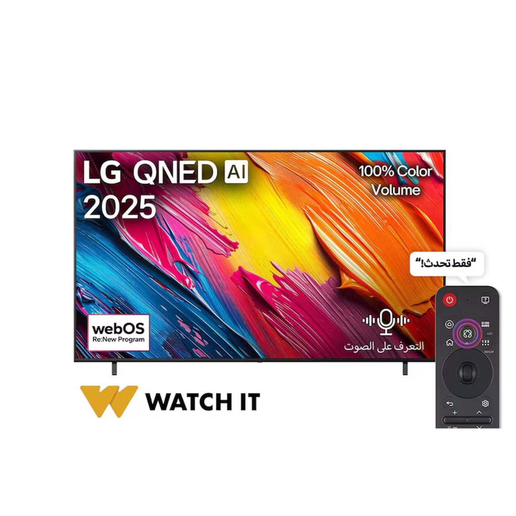 Smart QNED TV LG, 55 inch, 4K, AI, Magic Remote, Frameless, Built-in Receiver - 55QNED70A6A