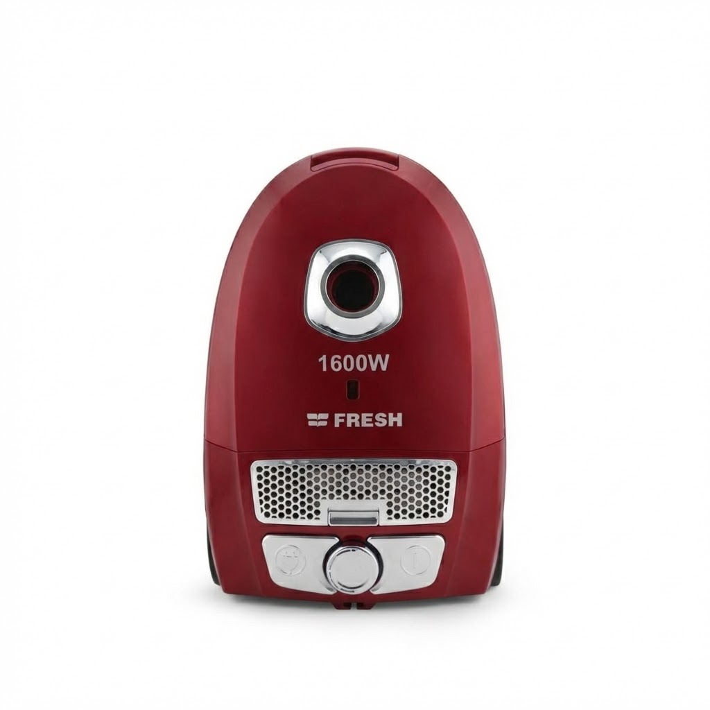 Bagged Vacuum Cleaner Fresh, 1600W, Red - Faster