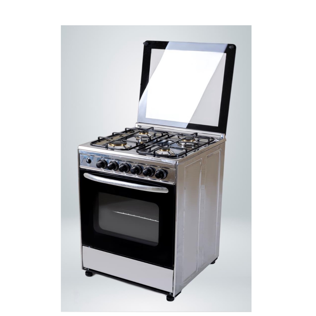 Freestanding Gas Cooker Technogaz, 55×55cm, 4 Burners, Stainless Steel - Magic One