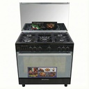 Freestanding Gas Cooker Technogas, 60×90cm, 5 Burners, Full Safety, Fan, Cast Iron Grates, Digital - Phantom