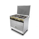 Freestanding Gas Cooker Kriazi, 90×60cm, 5 Burners, Fan, Stainless Steel - 8900S