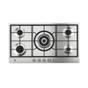 Built-in Gas Hob Hoover, 90 × 60 cm, 5 Burners, Full Safety, Stainless Steel - HHG94K3X EGY