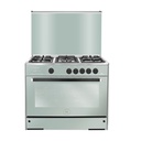 Freestanding Gas Cooker Union Air, 90×60cm, 5 Burners, Full Safety, Phantom Control, Stainless Steel - C69SS-GC-511-ICFS-FC-2W-AL