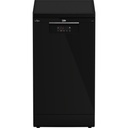 Dishwasher Beko, 10 Place Settings, 45cm, 5 Programs, Digital, Inverter, Black - BDFS15020B