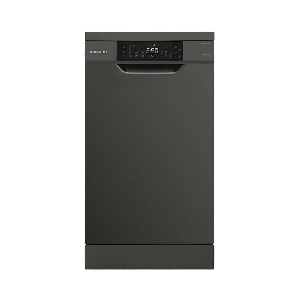 Dishwasher Tornado, 10 Place Settings, 45 cm, 7 Programs, Digital, Black - TDV-FN107CBK