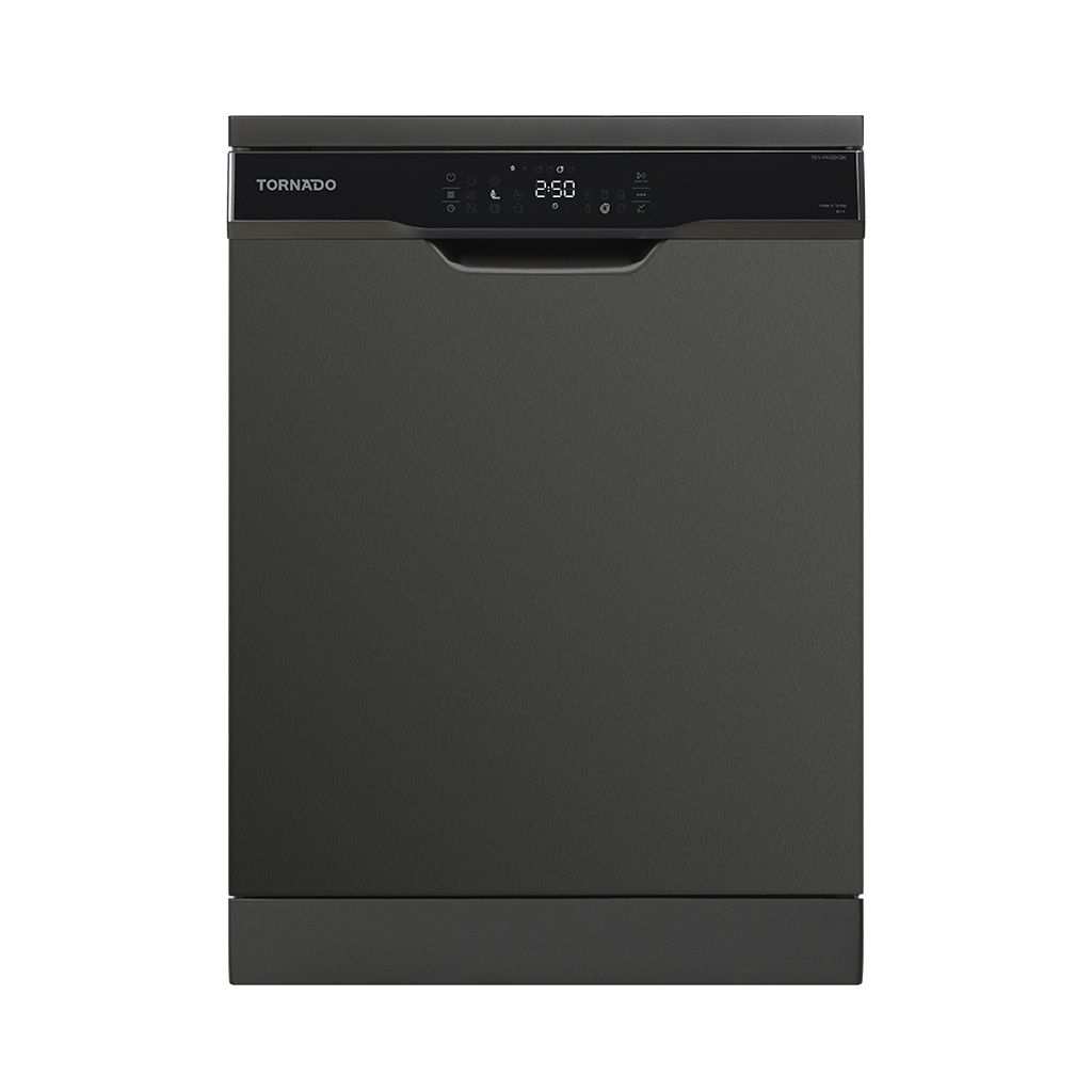 Dishwasher Tornado, 12 Place Settings, 60 cm, 8 Programs, Digital, Black - TDV-FN128CBK
