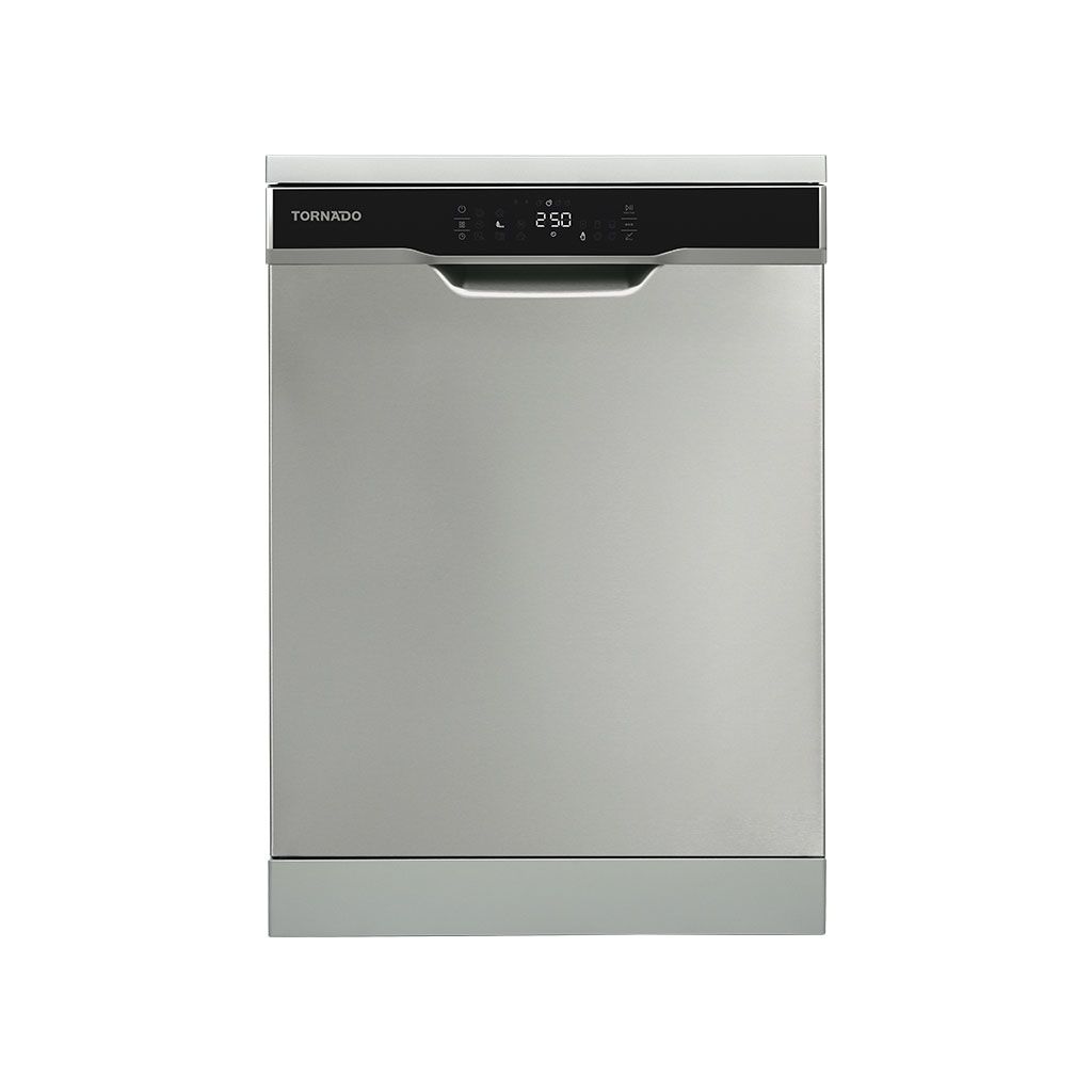 Dishwasher Tornado, 12 Place Settings, 60 cm, 8 Programs, Digital, Silver - TDV-FN128COX