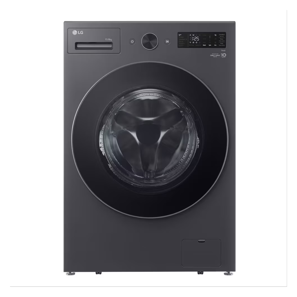 Automatic Washing Machine LG, Front Load, 20kg, Dryer 10kg, 1400rpm, Inverter, Direct Drive, Digital, Steam, WiFi, Graphite Black - F0Z8DRP24