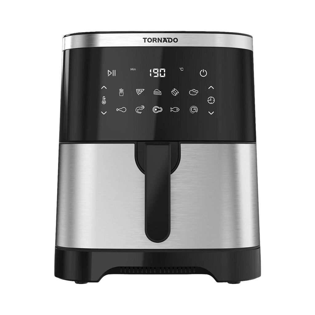 Air Fryer Tornado, 8L, 1800W, Digital, Stainless Steel × Black - TFE-A1808TS1A