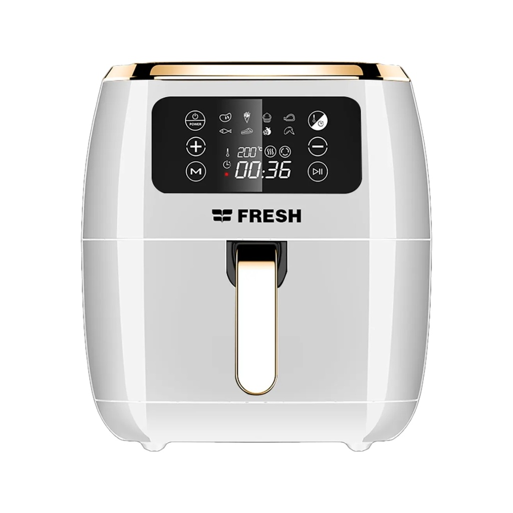 ‫قلاية هوائية فريش، 7 لتر، 1800 وات، ديجيتال، أبيض - FAF-D1800W‬