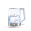 Glass Kettle Tank, 1.7L, 1850W, LED Light, White - KG-2318