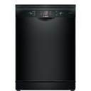 Dishwasher Bosch, 14 Place Settings, 60 cm, Series 4, 6 Programs, Digital, Black - SMS46NB20V