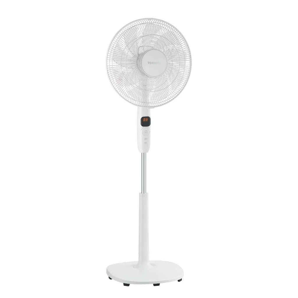 Stand Fan Toshiba, 16 inch, 9 Blades, DC Motor, 26 Speeds, Remote Control, White - F-DSD70EG