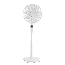 Stand Fan Toshiba, 16 inch, 9 Blades, DC Motor, 26 Speeds, Remote Control, White - F-DSD70EG