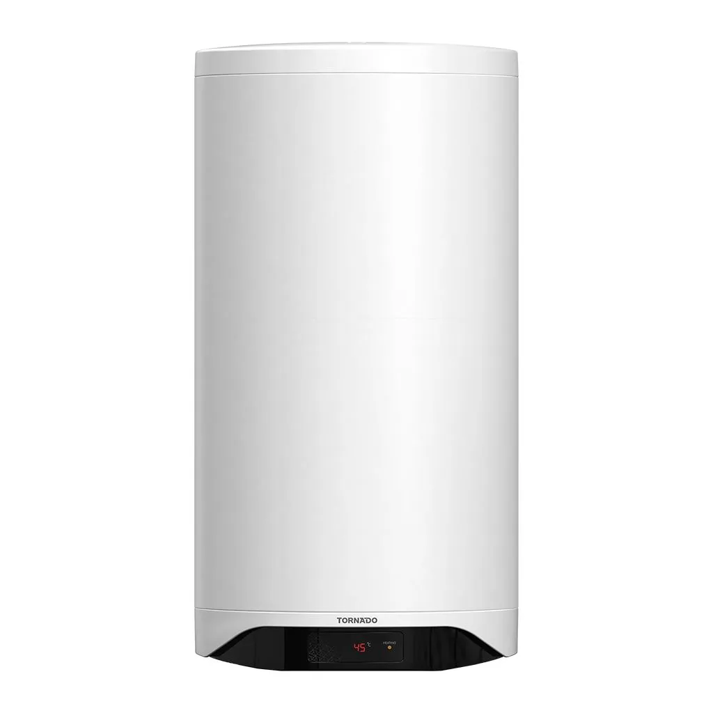 Electric Water Heater Tornado, 80L, Enamel, Smart, Digital Display, White - TEEE-80D1W