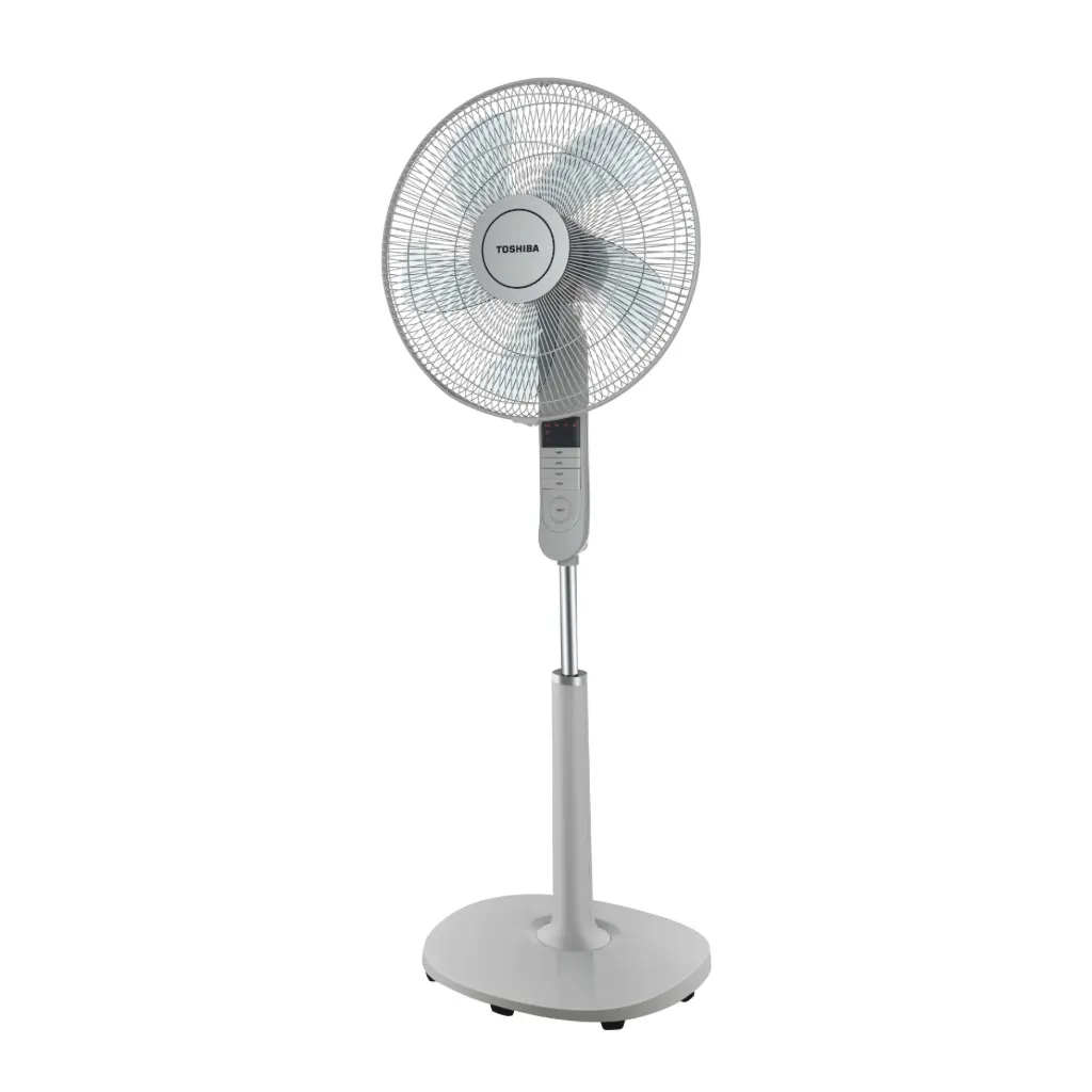 Stand Fan Toshiba, 16 inch, 5 Blades, Remote Control, LED Display, White - F-ASD60EG(W)