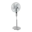 Stand Fan Toshiba, 16 inch, 5 Blades, Remote Control, LED Display, White - F-ASD60EG(W)