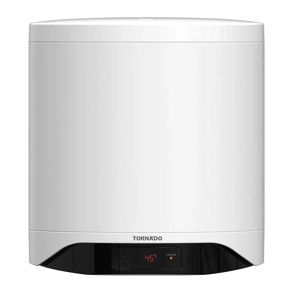 Electric Water Heater Tornado, 30L, Digital Display, Smart, Enamel, White - TEEE-30D1W