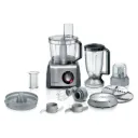 محضر طعام بوش، MultiTalent 8، سيريز 8، 1250 وات، وعاء 2.4 لتر، أسود × استانلس - MC812M844