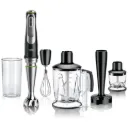 Hand Blender Braun, MultiQuick 9, Set, 1200W, ActiveBlade, iMode, 1.25L Jug, 350ml Chopper, Beaker, Black - MQ9147X